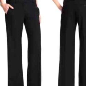 Theory, Size 8, Women, Linen, Black, Long, Pants, Belt, NWOT